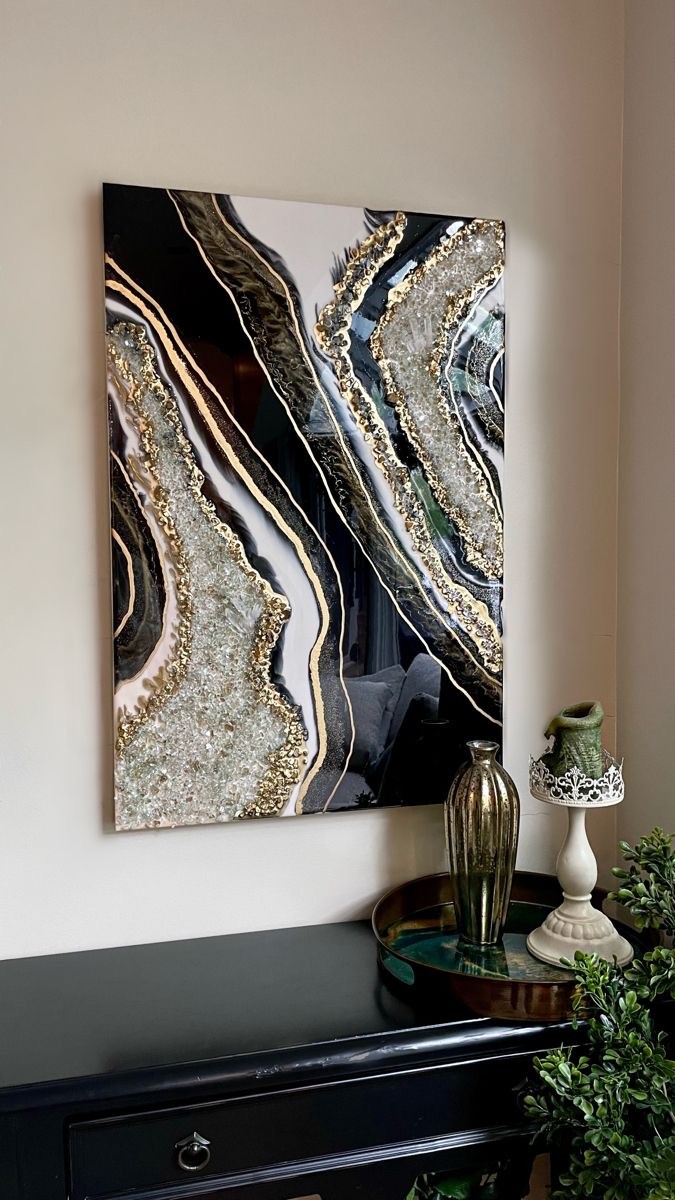 Resin wall art