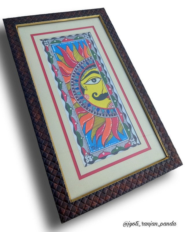 Pattachitra Painting Wall Frame - Sun God