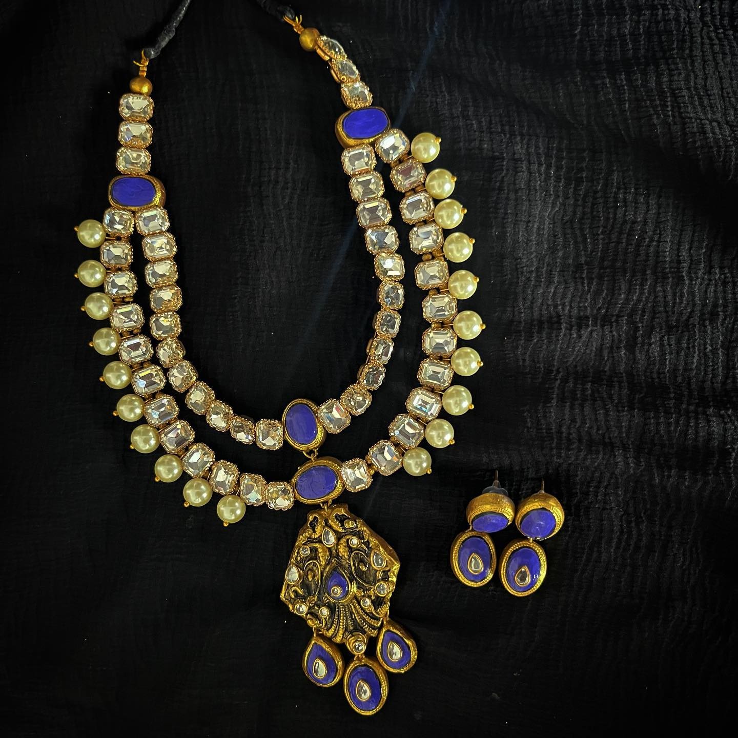 Grand Bridal Terracotta Jewlery with Earring